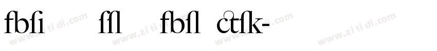 Big Caslon Black字体转换